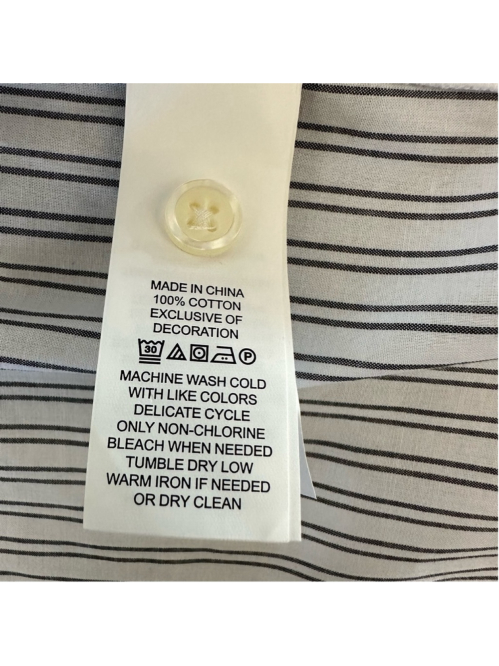 Kate Spade Embroidered Stripe Ruffle Top Size Large Botanical Ruffle Collar - Picture 5 of 11